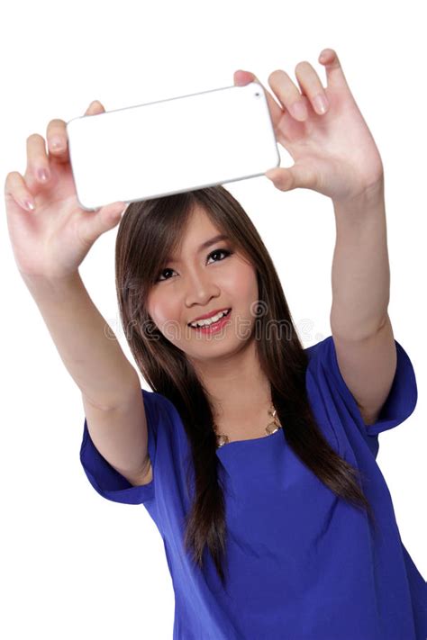 194 happy teen girl taking selfie portrait her smart phone