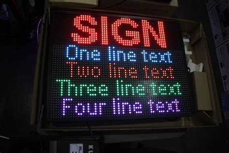 programmable scrolling led message board multi color  auctions