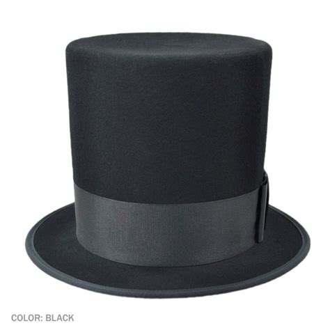 hatcrafters abraham lincoln wool felt top hat   order top hats