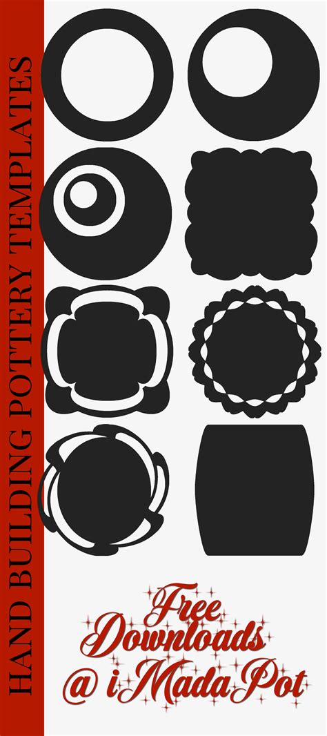 pin  hand building pottery templates