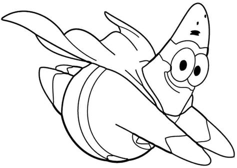 spongebob squarepants patrick star coloring page printable coloring home