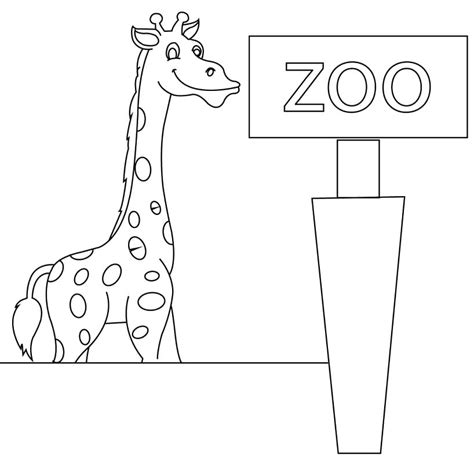 zoo preschool coloring pages