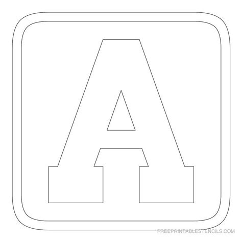 block letter alphabet printable
