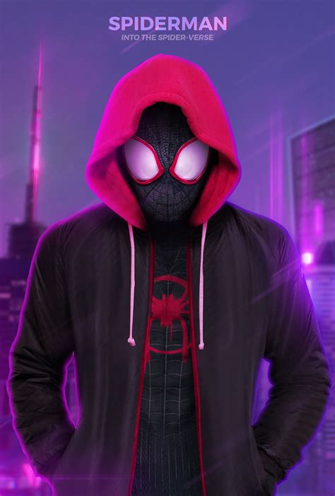 Spider Man Miles Morales Into The Spider Verse Suit With
