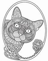Coloring Pages Cat Adults App Mandala Adult Dog Animal Colouring Apps Cats Color Antistress Choose Board sketch template