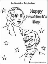 Coloring Pages Presidents President Printable Color Recommended sketch template