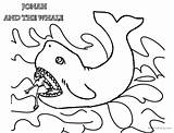 Coloring Pages Whale Jonah Clipart Printable Kids sketch template
