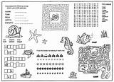 Placemats Puzzles Curious sketch template