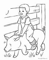 Coloring Pages Farm Barnyard Popular sketch template