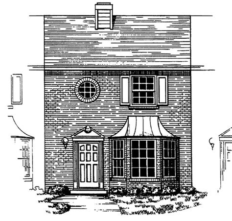 colonial style house plan  beds  baths  sqft plan     colonial house