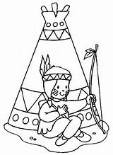 Coloring Pages Indian Native American Sheets Cowboy sketch template
