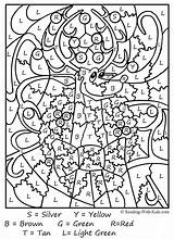 Coloring Pages Printable Christmas Number Color sketch template