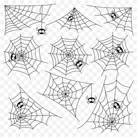set  spider web vector template vector premium