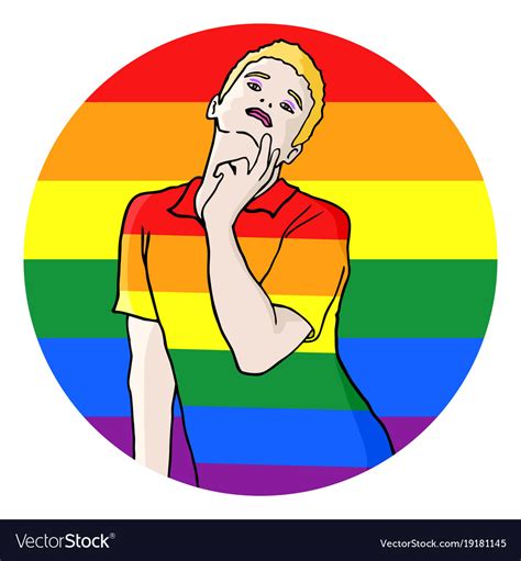 homosexual symbol royalty free vector image vectorstock