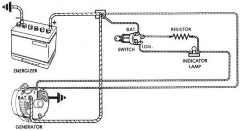 basic alternator wiring diagram alternator electrical circuit diagram car alternator