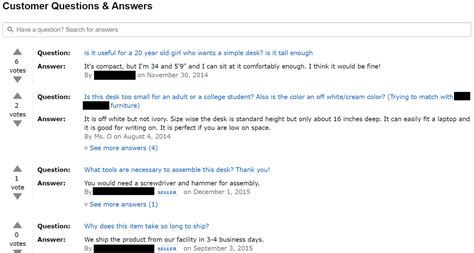 answering amazon customer questions