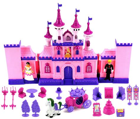 beautiful castle  toy doll playset  lights sounds prince