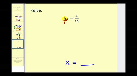 solve  step equations  fractions youtube
