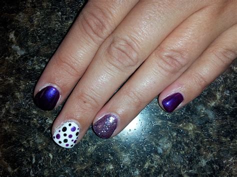 purple nails polish nail salon