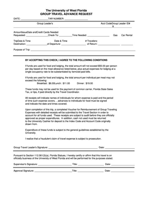 travel advance form excel templates