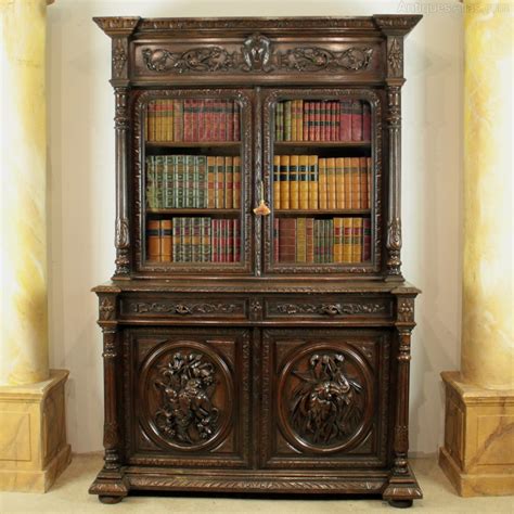 antique victorian carved oak country bookcase antiques atlas