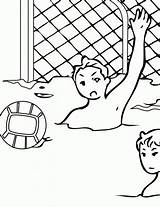 Waterpolo Basen Kolorowanki Kolorowanka Druku Dzieci Drukuj sketch template