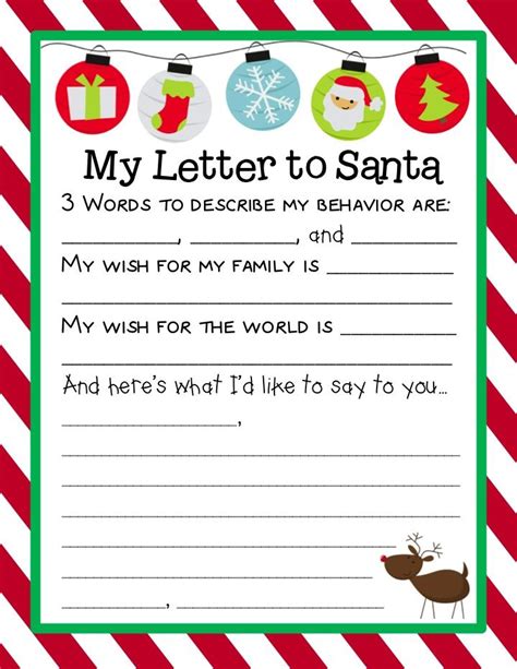 letter  santa printable happy holidays pinterest santa