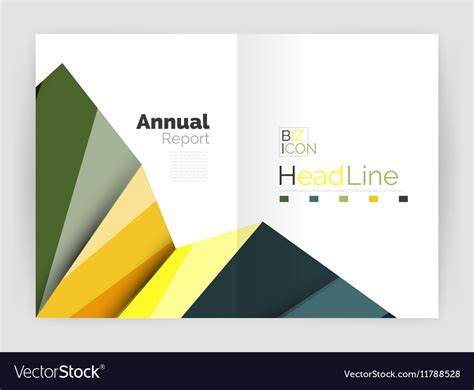 business annual report abstract backgrounds vector image