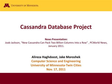 Ppt Cassandra Database Project Powerpoint Presentation Free Download