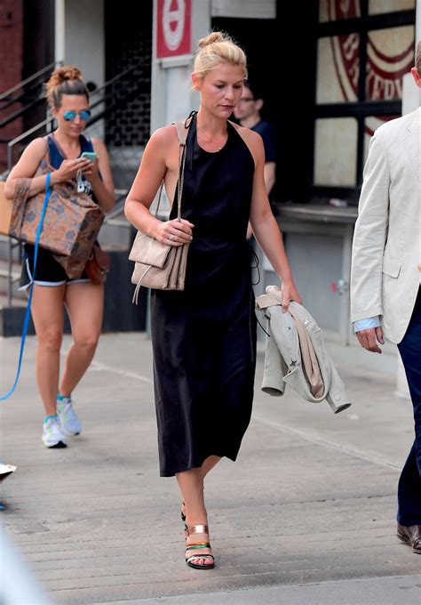 claire danes in black dress out in new york gotceleb