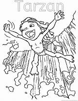 Tarzan Trickfilmfiguren Malvorlage Cartoni sketch template