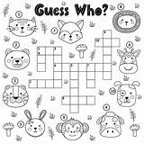 Crossword Puzzles Kids Coloring Printable Puzzle Fun Children Activities Print Pages 30seconds Printables Mom Tip sketch template