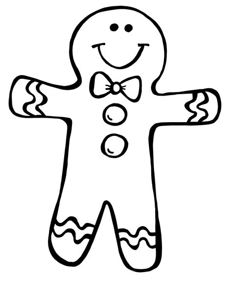 gingerbread girl template printable google search coloring pages