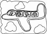 Airplane Coloring Pages Basic Wecoloringpage Getcolorings Color Printable sketch template
