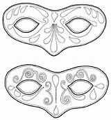 Carnevale Maschere sketch template