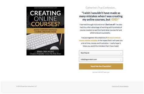 creating  courses good landing pages good landing pages