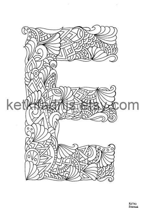 buy letter  coloring page instant   alphabet