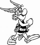 Asterix Coloring Walking Wecoloringpage Pages sketch template