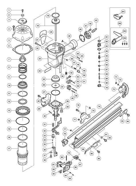 data fb  hitachi wiring diagram nail gun nra hitachi nail gun parts diagram