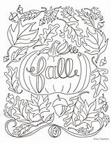 Coloring Fall Pages Time Getcolorings sketch template