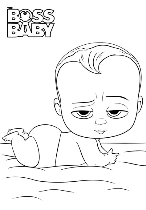 printable  boss baby coloring pages
