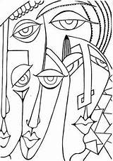 Cubism Boyama Pablo Cubismo Berühmte Kunstunterricht Cubista Malerarbeiten Vorschule Modigliani Sayfalari Masques Cubiste Abstractas Sayfaları Braid Cuadros Quadri Guayasamin Pikde sketch template