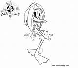 Tina Coloring Tunes Looney Russo Pages Printable Kids Adults sketch template