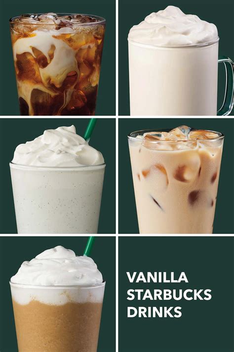 vanilla starbucks drinks including secret menu coffee