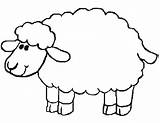 Sheep Outline Clipart Clip Library Drawings Kids sketch template