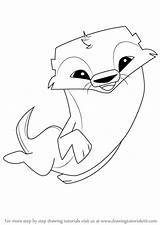 Jam Animal Otter Draw Step Drawing Drawingtutorials101 Aj Games Previous Next Tutorials sketch template