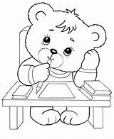 Maternelle Coloring Coloriages Ours sketch template