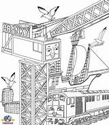 Thomas Pages Coloring Tank Engine Train Kids Printable Cranky Crane Friends Drawing Pirate Ship Online Edward Colouring Filminspector Thomasthetankenginefriends Print sketch template