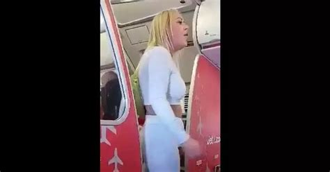 Banned Jet2 Passenger Filmed Screaming At Cabin Crew Tried To Take Own