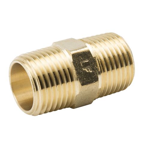 bandk 1 4 in x 1 4 in threaded coupling nipple fitting at